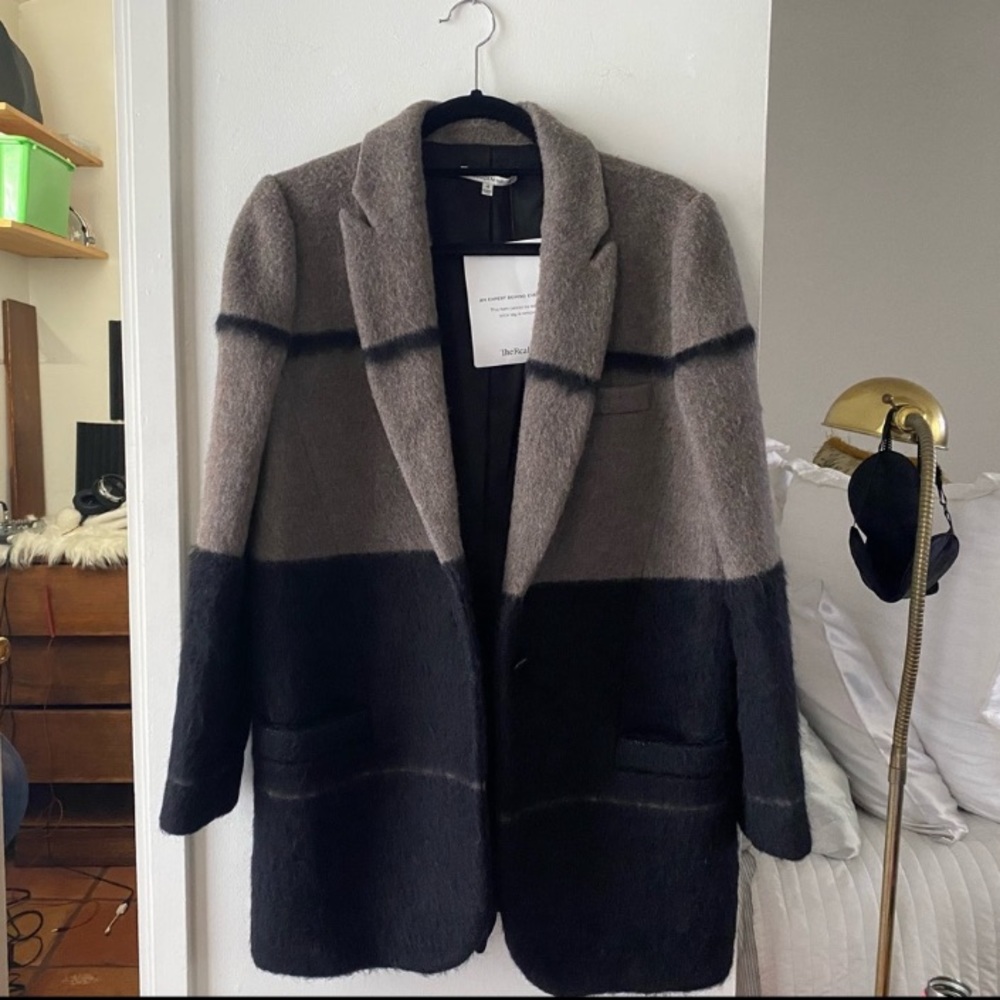 Rebecca Minkoff Colorblock Pattern Coat